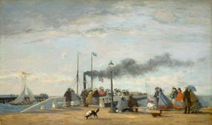 Anlegestelle und Kai in Trouville, 1863